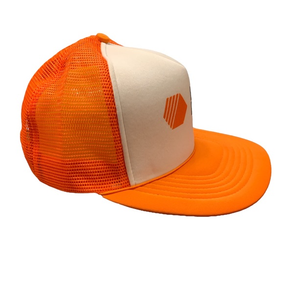 BLACK & DECKER vintage orange and white adjustable snapback Supreme Trucker hat. - Picture 3 of 10